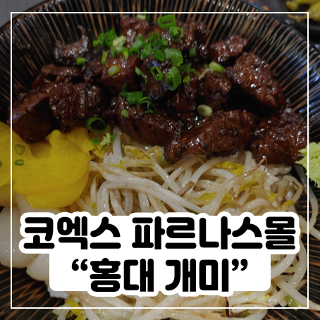 코엑스 파르나스몰 홍대개미에서 점심 후다닥 먹었어요 코엑스 파르나스몰 홍대개미에서 점심 후다닥 먹었어요