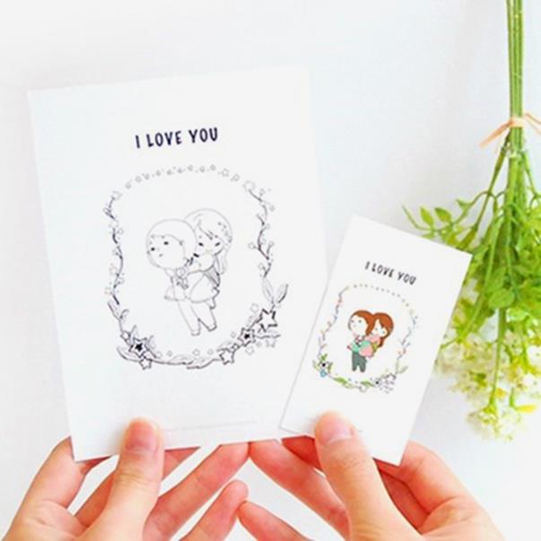  [제이밀크] For You 컬러링엽서(미니엽서8장+컬러링엽서8장) (12,500원)