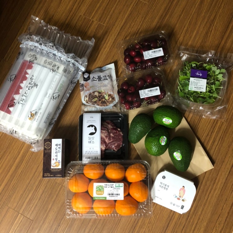  아침 일찍 샛별배송으로 온 [마켓컬리]#퍼플라이프