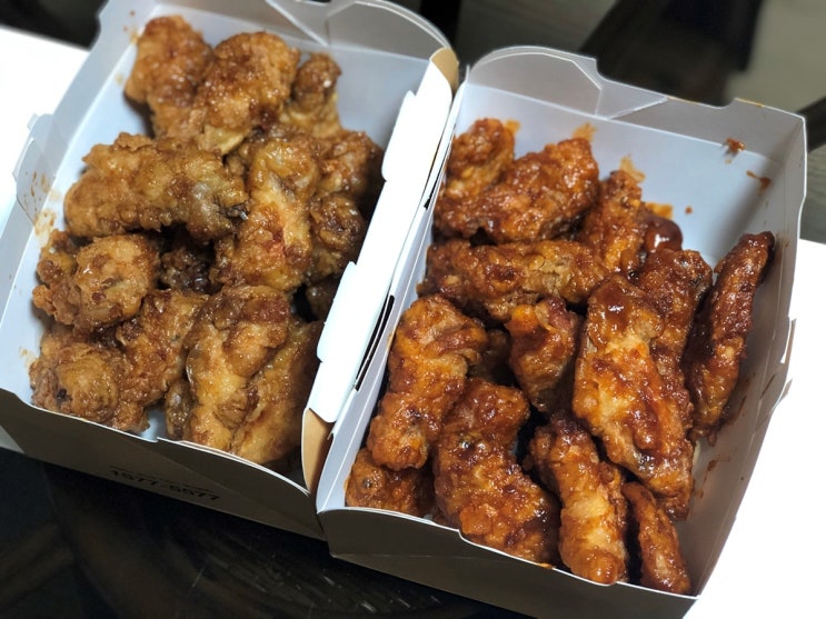  bhc 신메뉴 윙스타 치킨 :: 레드킹 골드킹 윙 후기