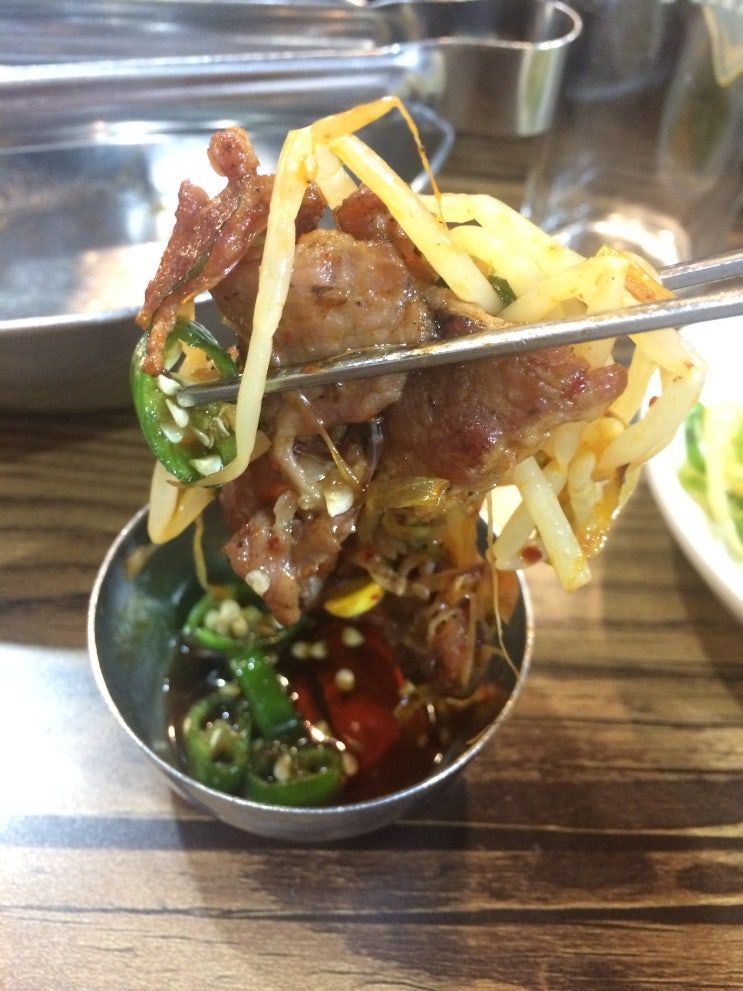 시원한 술과 연탄 파불고기 신부동 맛집 십원집 / 천안식후감