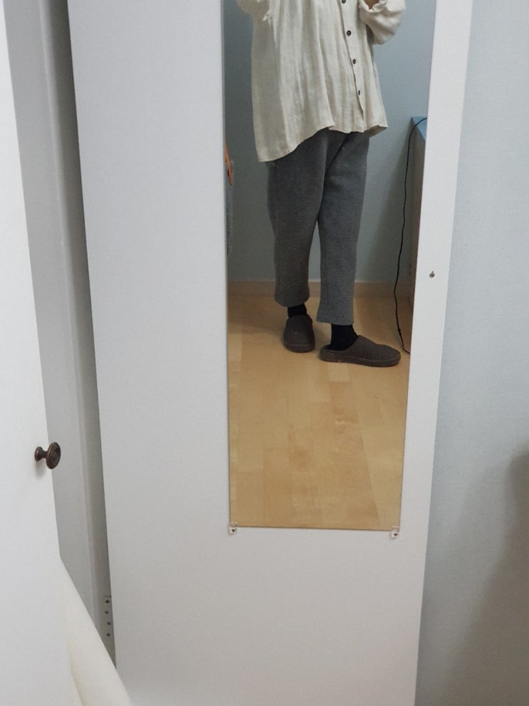  그레이 울베기팬츠