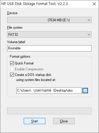 Windows10 도스부팅(dos-booting)USB 만들기 : 네이버 블로그