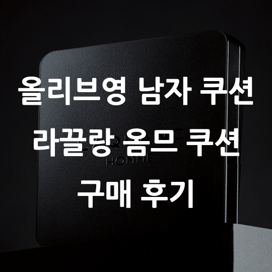  올리브영 남자쿠션 라끌랑 옴므쿠션 사용후기