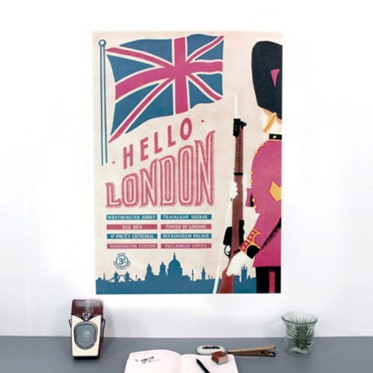 cavallini 포스터+보관통 Set - London (8,370원)