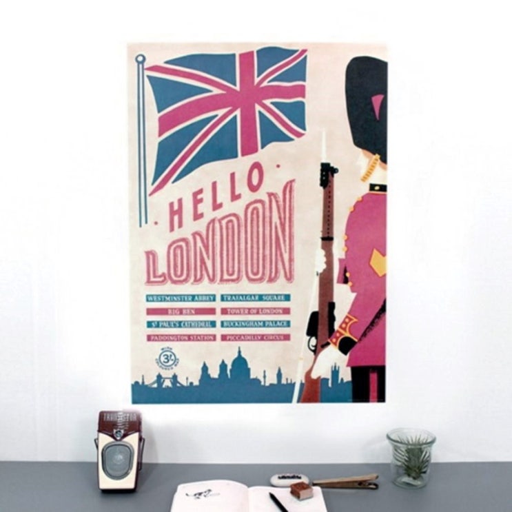  cavallini 포스터+보관통 Set - London (8,370원)
