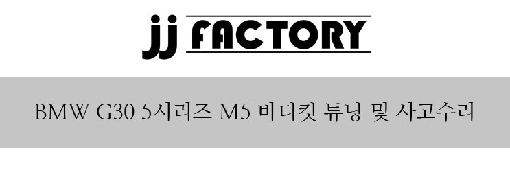 김포 양촌읍 / 바디킷(사고수리 및 M5룩 프론트바디킷,사이드미러커버,트렁크스포일러)/ BMW / 5시리즈(G30)