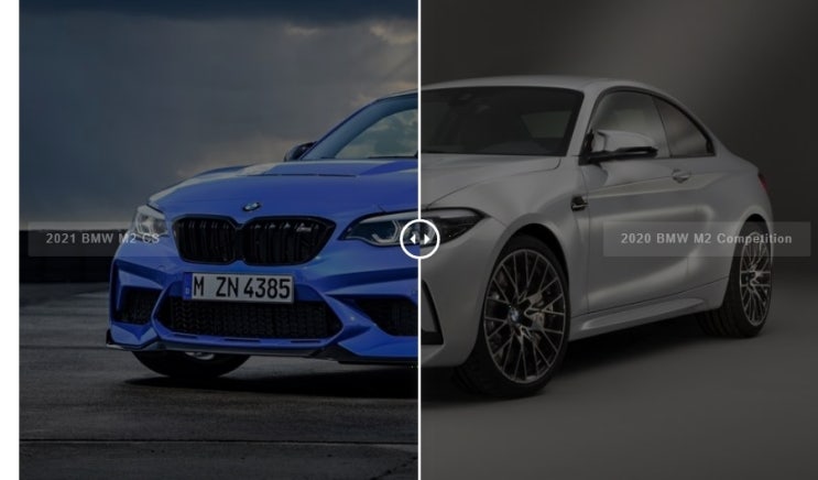 2021 BMW M2 CS 외장 스타일링 구형과 비교분석