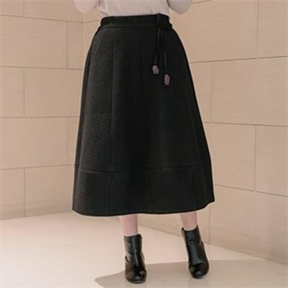 H8080 누비 방울 라인 치마 엄마생활한복 50대60대중년여성개량한복스커트 (93,520원)