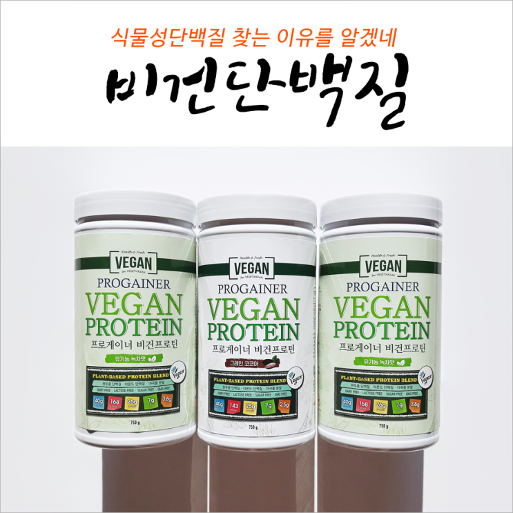  비건단백질 찾는 이유를 알겠네