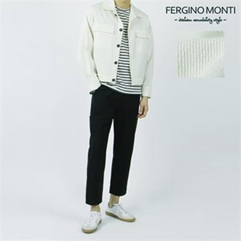  페르지노몬티 플랩포켓 핀턱 크롭 자켓 FMJK1025AN (98,140원)