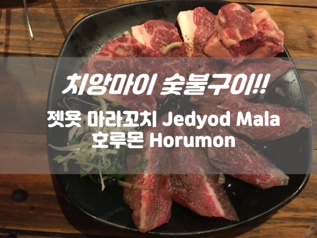  태국음식 맛집 - 치앙마이 소고기 싼티탐 호루몬 1호점, 2호점 마라꼬치 먹방 