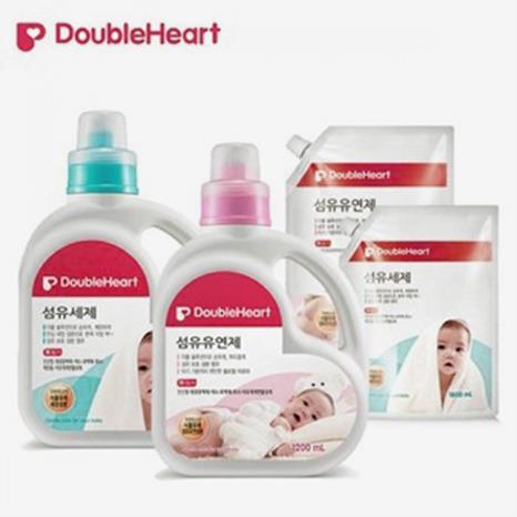  [더블하트]유아세제 유연제/1.2L/1.8L/용기/리필 (4,800원)