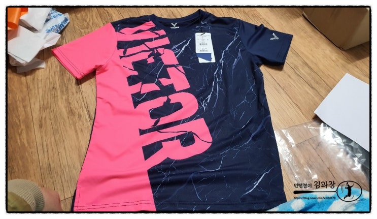 빅터 배드민턴 티셔츠 2019년 7월 신상 V93RT-5300M / 색상 네이비(+핑크)