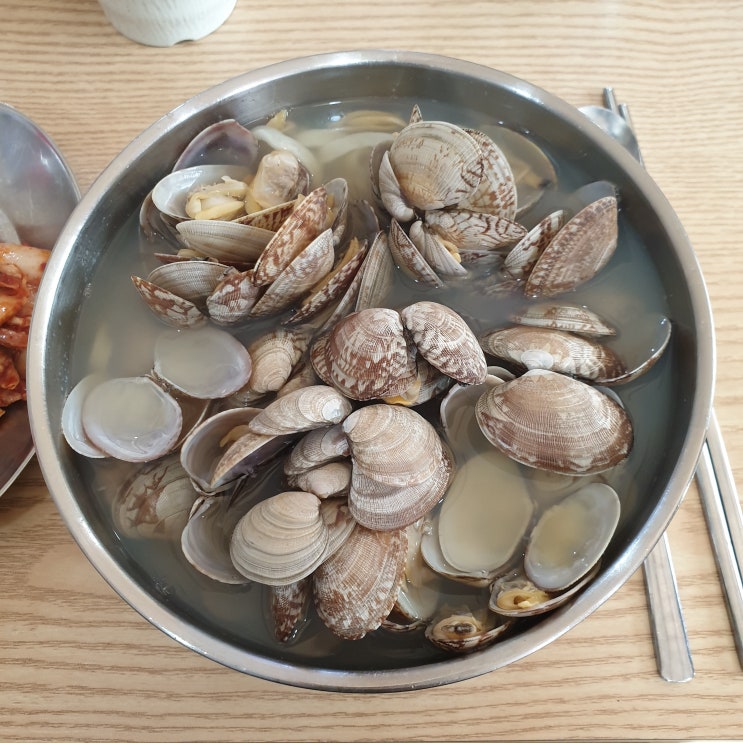  의왕 점심식사 전라도 일키로 바지락 칼국수 (바지락 60개 들어감)