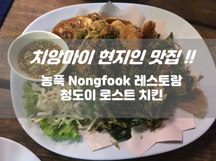 태국 치앙마이 -현지인 맛집 농폭 레스토랑, 청도이 로스트 치킨