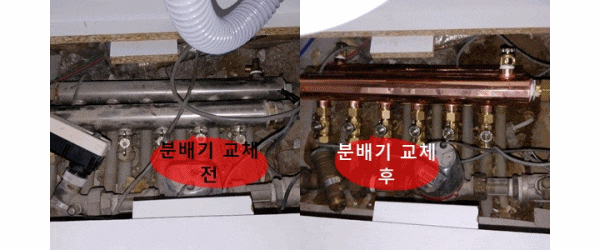  인천 연수구 연수 현대 1차 지역난방 분배기 교체 / 온도 조절기 교체/ 구동기 교체