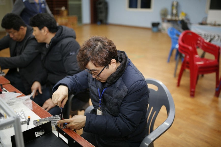 교육용 3D프린터 조립 교육 이수 -한별시스템 김상환 현장 사진 7