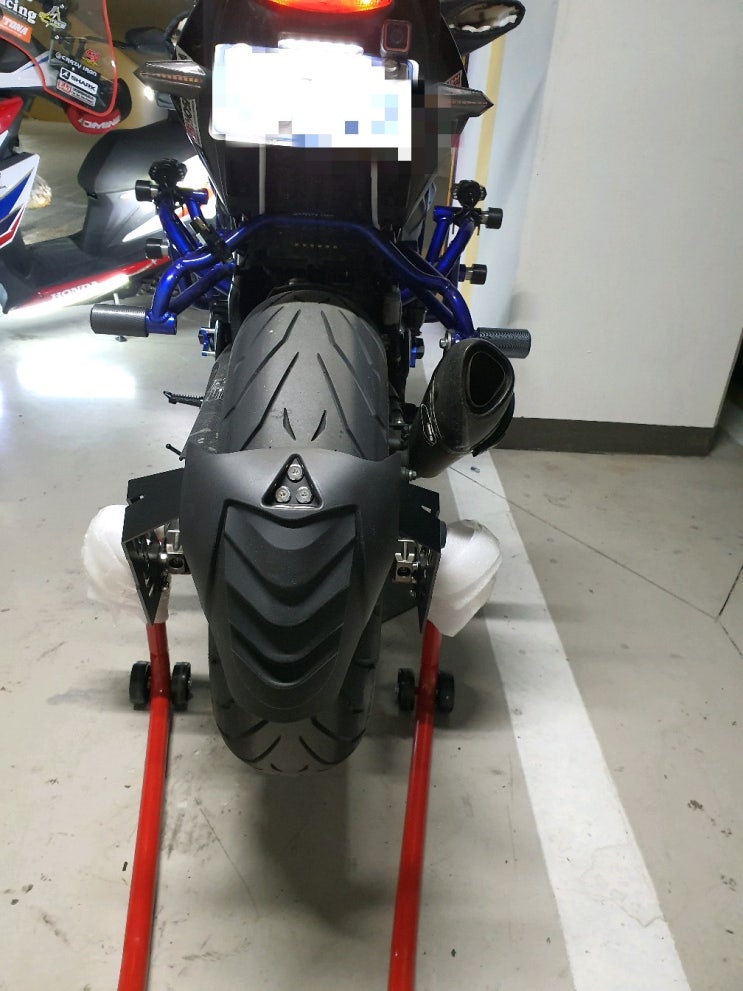  GSX-S750 2019 - 머드플랩 장착