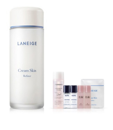  최저가 내일배송   라네즈 크림 스킨 150ml + 프리미엄 아마라한 6종 기초케어화장품   [15,180원]