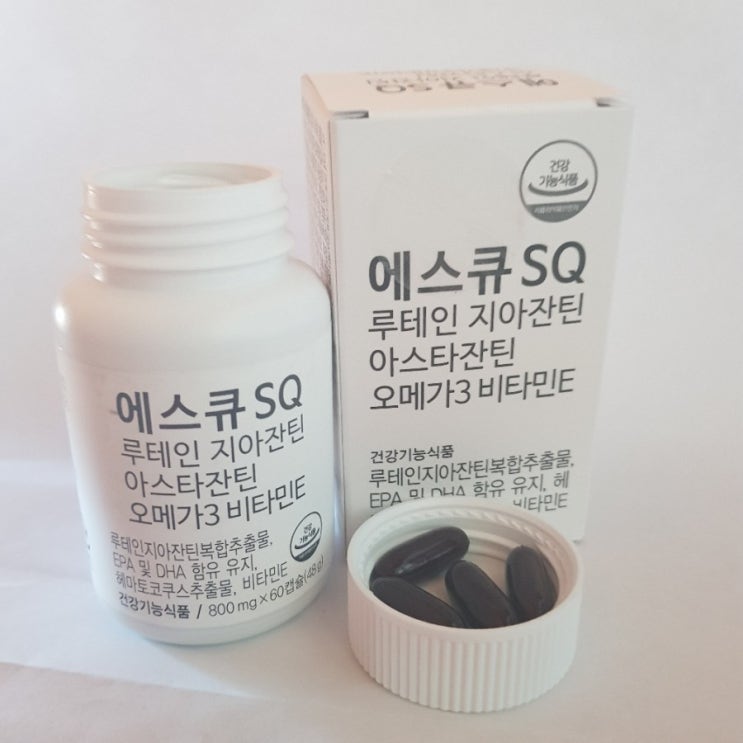  피곤하고 건조한 눈에는 눈 영양제 에스큐SQ 루테인
