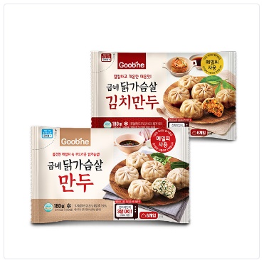 [굽네몰] 닭가슴살 만두 6팩 + 김치만두 6팩
