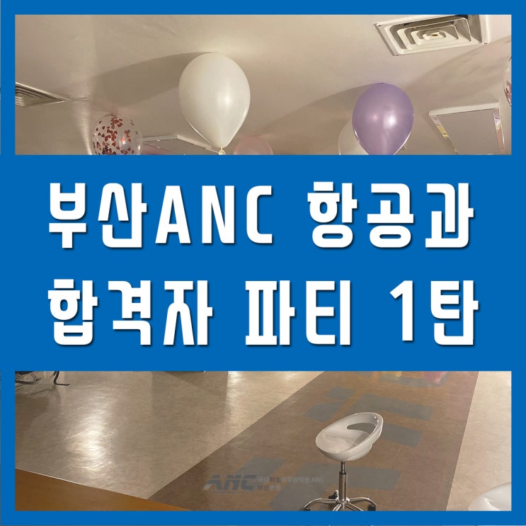  부산anc 항공과 합격자 파티