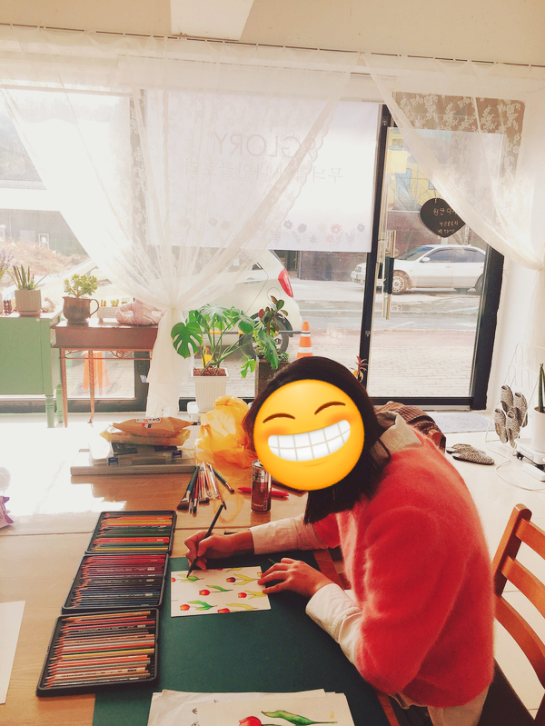  텍스타일 패턴디자인 기초반 클래스(수업) 8기 수업과정:튜울립꽃 패턴으로 스퀘어드롭,하프드롭 리피트 배우기