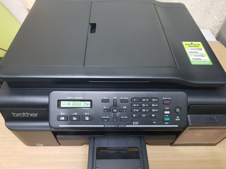  브라더 MFC-T800W 출력물 문제로 헤드수리 합니다.-프린텍울산
