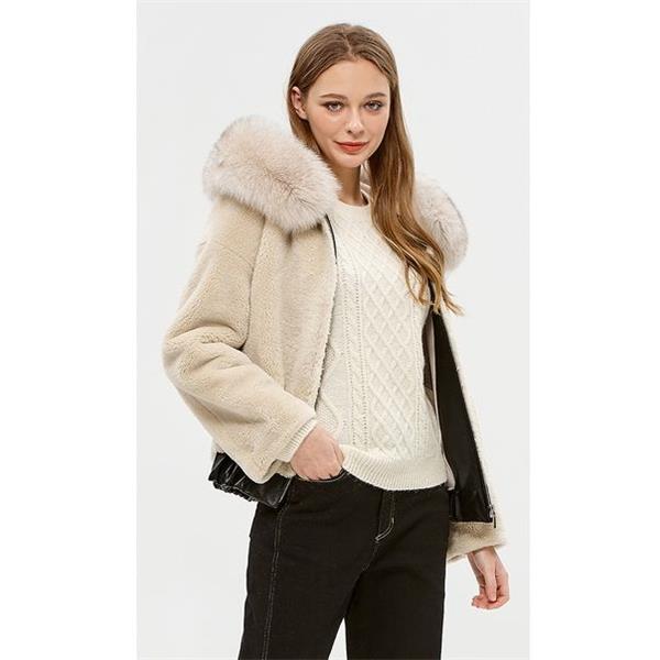   시슬리후드 폭스 fur 무스탕 SALE33961 