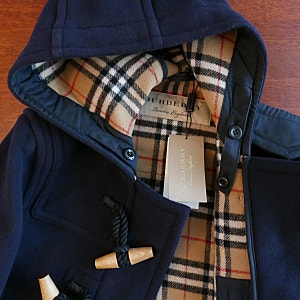 버버리 더플 코트 Burberry Vintage Check Detail Wool Blend Hooded Duffle Coat(2019.12.24 at 롯데백화점에비뉴....