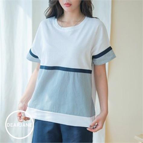  배색테이프티셔츠/M5661 (25,700원)