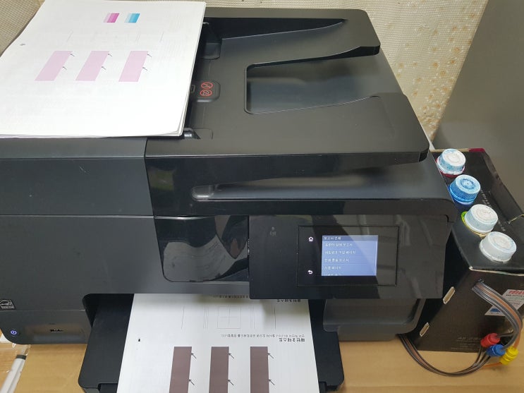  울산동구방어동 운수회사 사무실프린터수리 복합기판매 -프린텍울산 - HP8610수리 합니다.