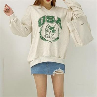  WB USA나염브이맨투맨(6666H909) 빅사이즈 (39,900원)