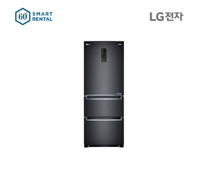   스마트렌탈 LG 디오스 김치톡톡 스탠드형 김치냉장고렌탈 327L 맨해튼미드나잇 K339MC15E 60개월 단품 