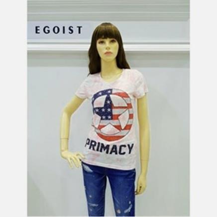 [에고이스트] W몰 나염소재 슬림핏 티셔츠 EG3CH770 (19,440원)