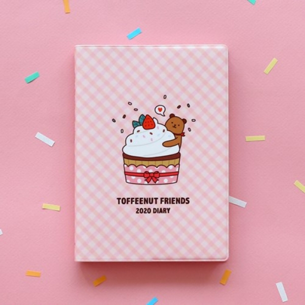   2020 감성 Toffeenut Friends 다이어리 PatternBeige 