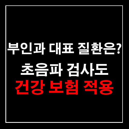  부인과 대표 질환은? 초음파 검사도 건강 보험 적용