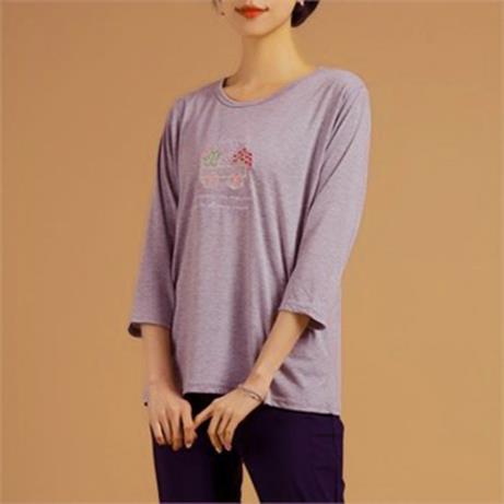  엄마옷 마담4060 T꽃마차면티셔츠 A00051 (6,900원)