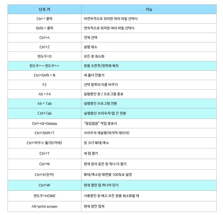 인터넷 단축키 모음으로 업무 효율 높이는 방법 인터넷 단축키 모음으로 업무 효율 높이는 방법