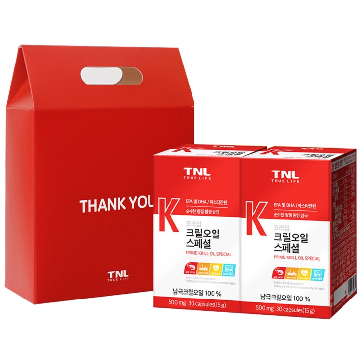   티앤엘 프라임 크릴오일 스페셜 15g x 2p  손잡이 랜덤 발송 선물세트 1세트 