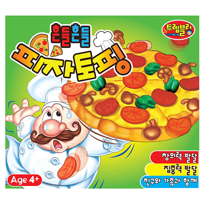   애들랜드 흔들흔들 피자토핑 보드게임 빨강 외 