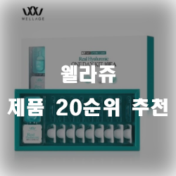 웰라쥬 제품 추천 리스트 20  입니다