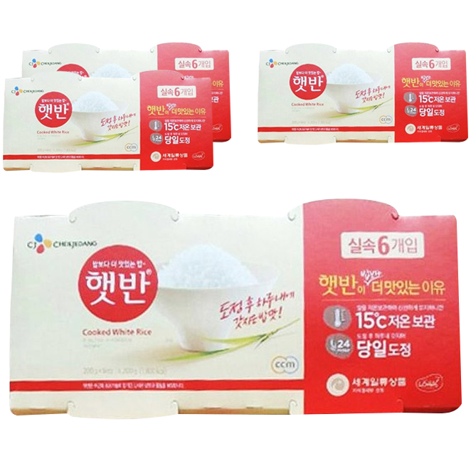  햇반 즉석밥 200g 6개입 x 4개 