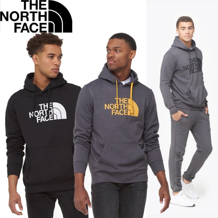   해외 미국정품 노스페이스 The North Face Half Dome 남자 후리스 후드티셔츠 및 바지 