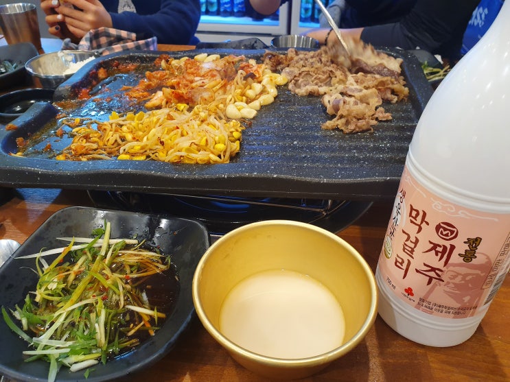 함덕맛집 제주돈삼겹함덕점 가격착한 신상 대패삼겹살집