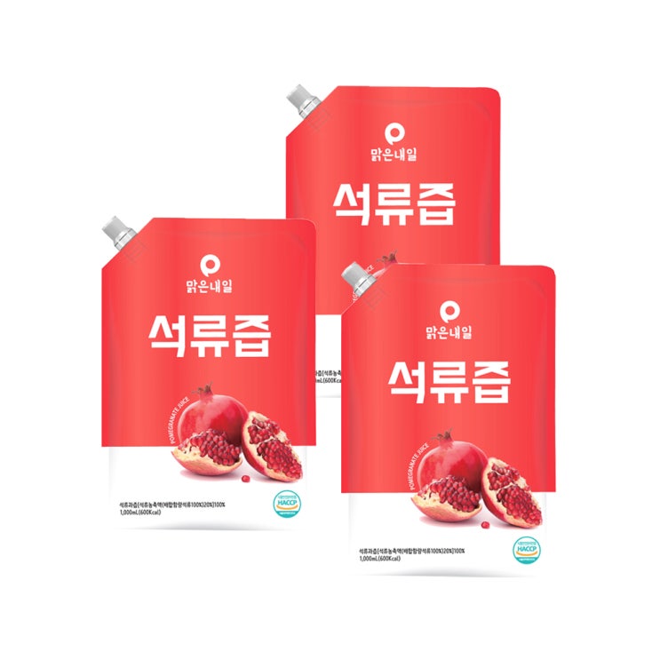   맑은내일 석류즙 1000ml 3개 