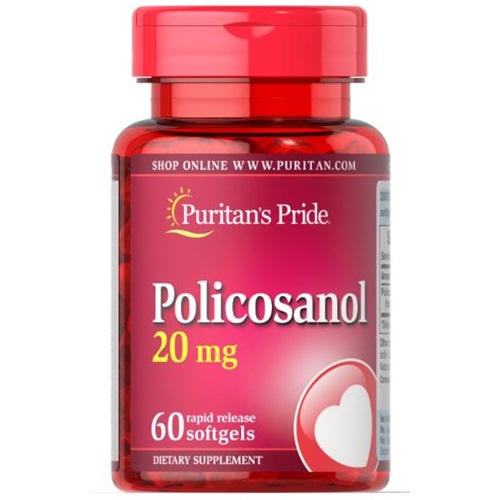   Puritans Pride 미국직배송 폴리코사놀 20mg 60 소프트젤 정품 1병 