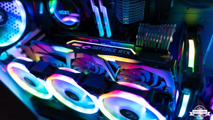  그래픽카드 라이저 킷 리뷰! CableMod Vertical PCI-e Bracket (msi 2080ti)