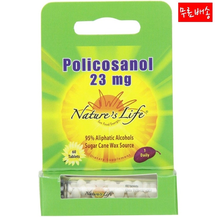  Natures Life 폴리코사놀 23mg 60정 1개 
